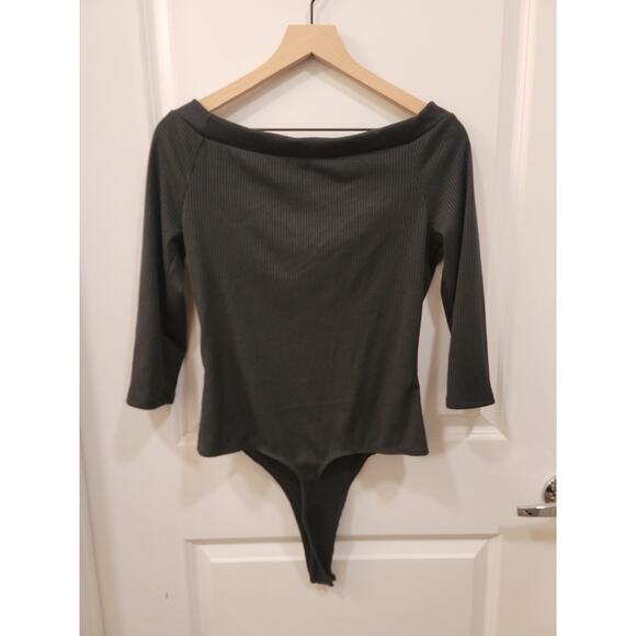 ASTR Black Ribbed Bodysuit - Picture 3 of 6